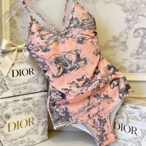 Dior Artistic Animal Print Bathing Suit